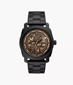 FOSSIL MACHINE AUTOMATIC BLACK STAINLESS STEEL