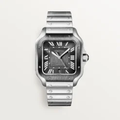 CARTIER SANTOS DE CARTIER WATCH SILVER GREY